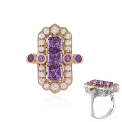 Anello in argento con Ametista (Dallas Prince Designs)