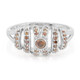 Anello placcato in platino con Diamante Fancy