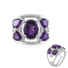 Anello in argento con Ametista del Marocco