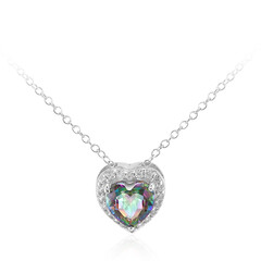 Collana in argento con Quarzo Mistico Verde