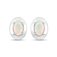 Orecchini in argento con Opale di Welo