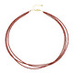 Collana in argento con Diaspro Rosso
