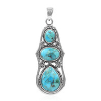Ciondolo in argento con Turchese Kingman Mohave Blu (Art of Nature)