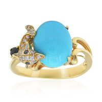 Anello in oro con Turchese Sleeping Beauty