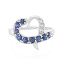 Anello in argento con Zaffiro Blu