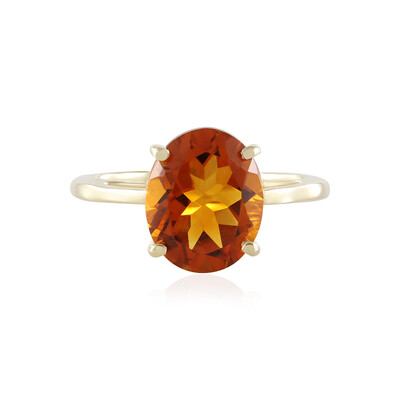 Anello in oro con Citrino Madeira