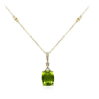 Collana in oro con Peridoto Dashihe  (CIRARI)