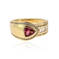 Anello in oro con Tormalina Rosa (de Melo)