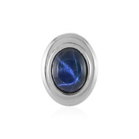 Ciondolo in argento con Zaffiro Stellato Blu
