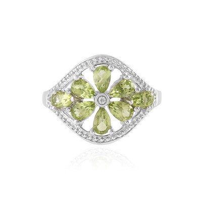 Anello in argento con Peridoto
