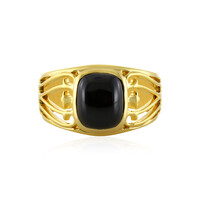 Anello da uomo in argento con Spinello Nero