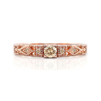 Anello in oro con Diamante Rose de France SI1 di Argyle