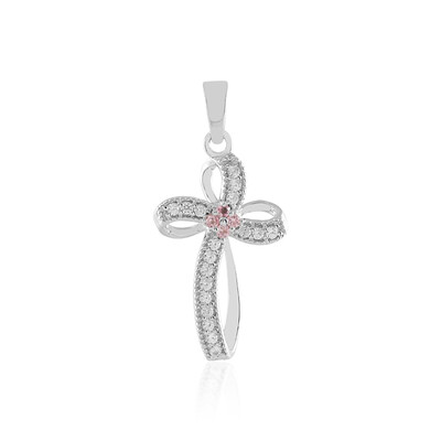 Ciondolo in argento con Tormalina Rosa Nigeriana