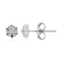 Orecchini in argento con Diamante I2 (I)