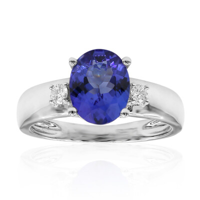 Anello in platino con Tanzanite AAA
