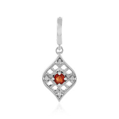 Ciondolo in argento con Zaffiro Padparadscha
