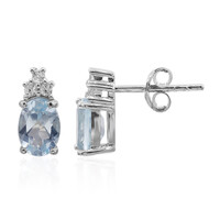 Orecchini in argento con Topazio Blu Cielo