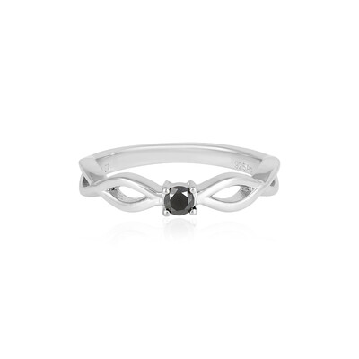 Anello in argento con Diamante Nero