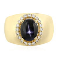 Anello in argento con Diopside Stellato d'India