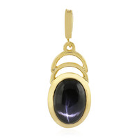 Ciondolo in argento con Diopside Stellato d'India