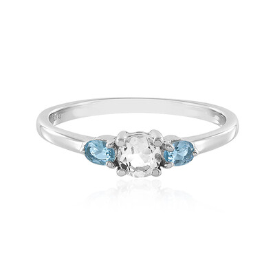 Anello in argento con Quarzo Bianco