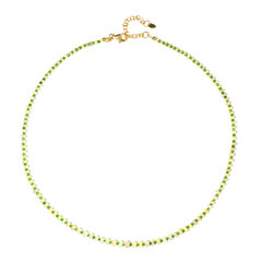 Collana in argento con Diopside Russo