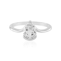 Anello in argento con Topazio Bianco