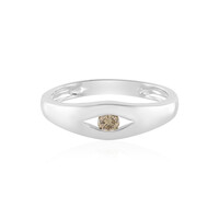 Anello in argento con Diamante Champagne I2