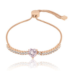 Bracciale in argento con Ametista Rose de France