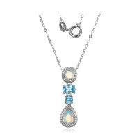 Collana in argento con Opale di Welo