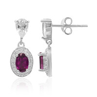 Orecchini in argento con Rodolite