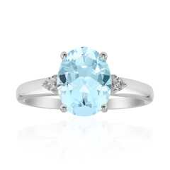 Anello in argento con Topazio Blu Cielo