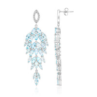 Orecchini in argento con Topazio Blu Cielo
