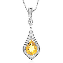 Collana in argento con Citrino (Memories by Vincent)