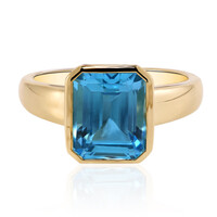Anello in oro con Topazio Marambaia (Tenner Diniz)