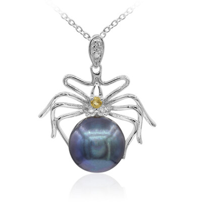 Collana in argento con Perla di Acqua Dolce