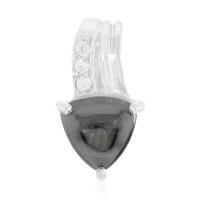 Ciondolo in argento con Ematite Nera