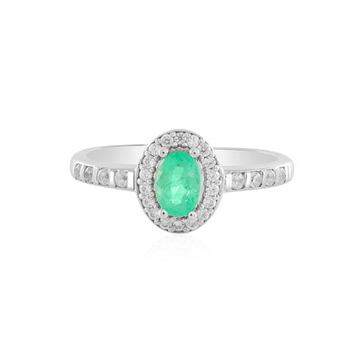 Anello in argento con Smeraldo Colombiano