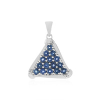 Ciondolo in argento con Zaffiro Blu