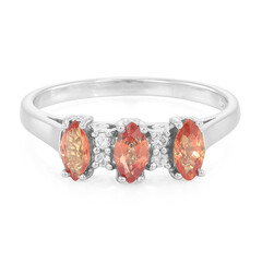 Anello in argento con Rubino Tramonto