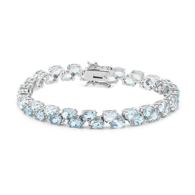 Bracciale in argento con Topazio Blu Cielo
