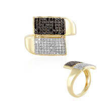 Anello in argento con Diamante Nero