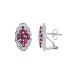 Orecchini in argento con Rodolite