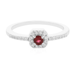 Anello in argento con Spinello Rosso