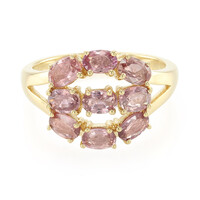 Anello in oro con Zaffiro Padparadscha (non riscaldato) (AMAYANI)