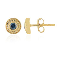 Orecchini in argento con Diamante Blu I3