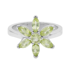 Anello in argento con Peridoto
