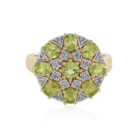 Anello in argento con Peridoto