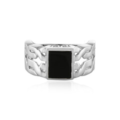 Anello da uomo in argento con Onice