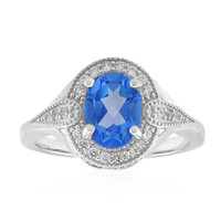 Anello in argento con Topazio Blu Indaco